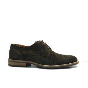 Zapatos de cordones,estilo ingles, de serraje de color marron,marca tommy hilfiger