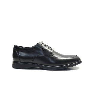 Zapatos de cordones en piel negra con plantilla de confort extraible y camara de aire ,marca stonefly
