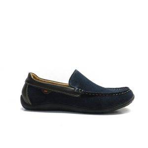 Zapatos tipo mocasin en color azul marino, marca imac