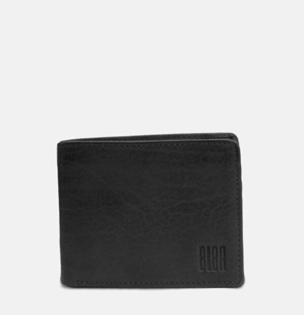 Billetero de la marca Biba Barcelona modelo MIC13 Michigan de color negro. Billetero realizado en piel. Varios departamentos para las tarjetas. Doble espacio para los billetes. Tamaño 11 x 8 cm.