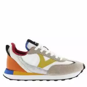 Zapatillas de la marca Victoria, modelo 11316100 en multicolor. Zapatillas deportivas multicolor en combinación de materiales y nylon y piezas efecto piel. Cómoda suela dentada antideslizante y cierre mediante cordones en color blanco.
