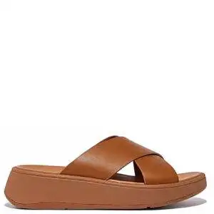 Sandalia Fit-Flop Plataform Cross Cuero