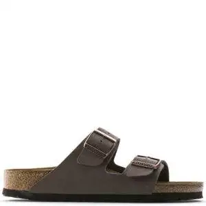 Birkenstock Arizona BS kaki. Sandalia de dos correas, cada una con una hebilla de espiga de metal y ajuste individual realizadas en Birko-Flor®, lleva plantilla en ante y suela EVA