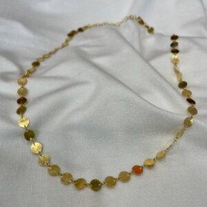 Collar mini placas dorado