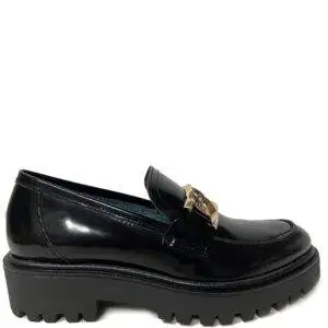 Mocasín de la marca Bryan Stepwise modelo 4322 en color negro.