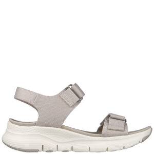Sandalia Skechers Arch Fit - Touristy Taupe
