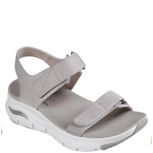 Sandalia Skechers Arch Fit - Touristy Taupe