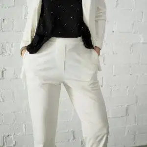 Pantalón Laia Laffaure Traje Blanco