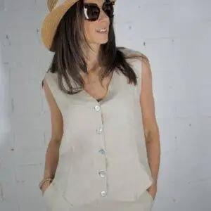 Chaleco Laia Laffaure 9312 Beig