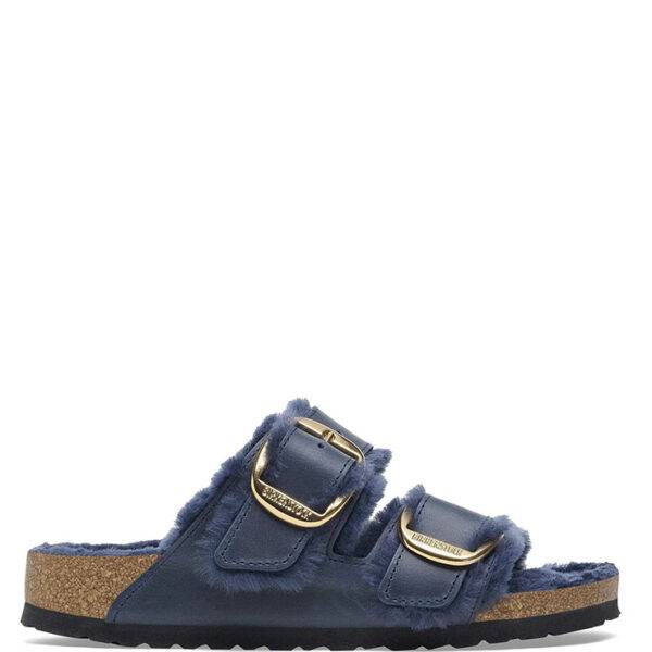 Sandalia Birkenstock Arizona Big Buckle Lana de Borrego Midnight