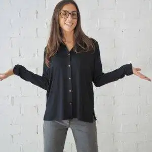 Camisa Laia Laffaure 20018 Negro - Escala Sabates