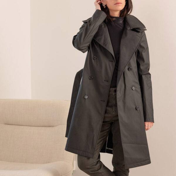 Gabardina HBT HB3EWB19 Queen Trench Negro