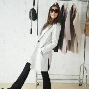 Abrigo estilo Levita Laia Laffaure Gris