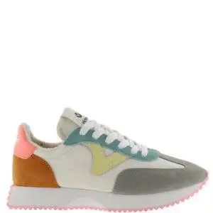 Victoria Cosmos Serraje Multicolor & Nylon Coral - Escala Sabates