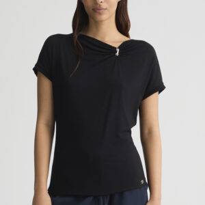 Camiseta LiuJo TA5176 Negro - Escala Sabates