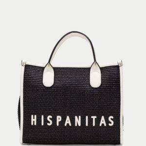 Bolso Hispanitas BV253833 Negro/Blanco - Escala Sabates