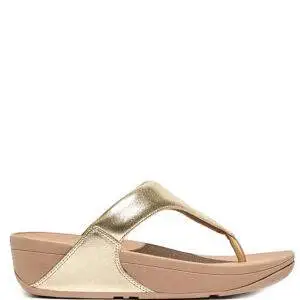Sandalia Fit Flop Lulu Leather Oro - Escala Sabates