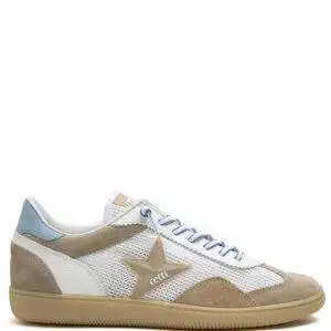 Zapatillas Cetti C-1385 Ante Mesh Camel-Blanco - Escala Sabates