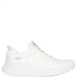 Zapatillas de la marca Skechers modelo Slip-ins Bobs Sport Squad Chaos en color Blanco Roto Zapatillas deportivas elaboradas en knit. Ajuste Hands Free Slip-Ins®. Plantilla Memory Foam. Suela flexible con tracción de 3,2 cm de altura.
