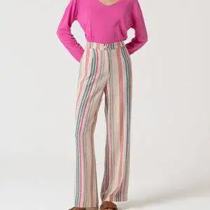 Pantalón Surkana 515ODAR523 Rayas Multicolor