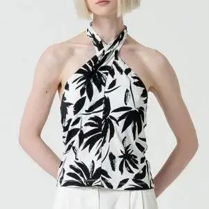 Top Surkana 525MARA018 Estampado Negro - Escala Sabates