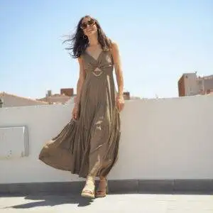 Vestido Relish Getafe Oliva Militar - Escala Sabates