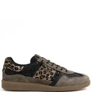 Zapatillas Cetti C-1395 SRA Ante-Glitter Negro - Escala Sabates