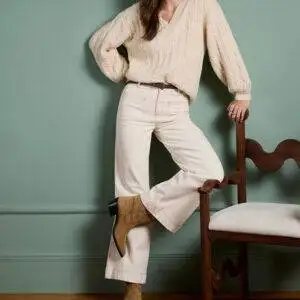 Pantalón Surkana 555LIJE524 Crudo - Escala Sabates