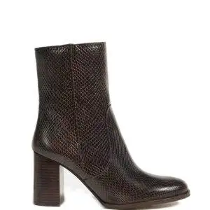 Botín Bryan Stepwise Chiara Serpiente Café  - Escala Sabates