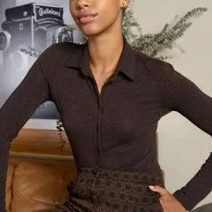 Camisa Surkana 565IRLU111 Chocolate - Escala Sabates