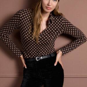 Camisa Surkana 565IRVI118 Estampado Negro - Escala Sabates