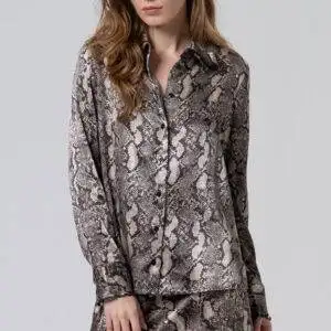 Camisa Surkana 565MADY123 Animal Print Gris - Escala Sabates
