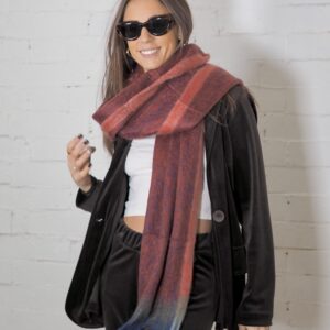 Bufanda Escala Maxi Rojo - Escala Sabates