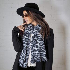 Bufanda Escala Animal Print Gris - Escala Sabates