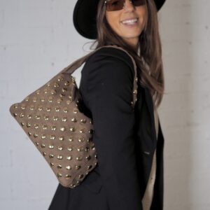 Bolso Escala Tachuelas Taupe - Escala Sabates